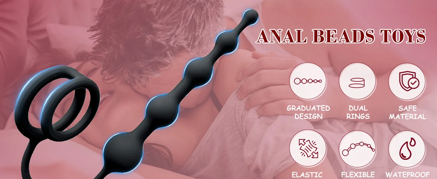3 IN 1 Anal Beads Super Long Silicone Butt Plug Ball Sex Toy For Beginners Man Women Couples Anus Masturbator Prostate Massager 3 IN 1 Anal Beads Super Long Silicone Butt Plug Ball Sex Toy For Beginners Man Women Couples Anus Masturbator Prostate Massager