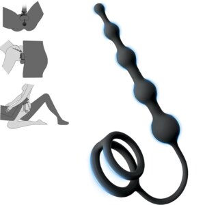 3 IN 1 Anal Beads Super Long Silicone Butt Plug Ball Sex Toy For Beginners Man Women Couples Anus Masturbator Prostate Massager