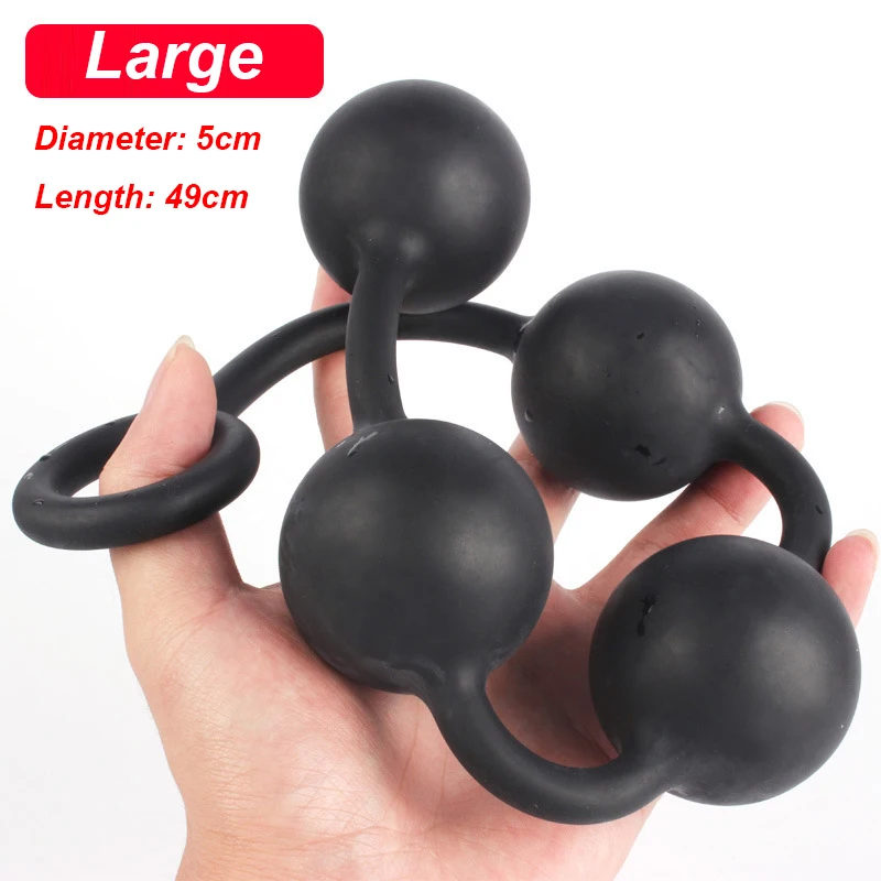 Silicone Big Anal Beads Balls Butt Plug Erotic Sex Toys for Women Adults Anus Masturbator Dilatodor Expander Prostate Massager