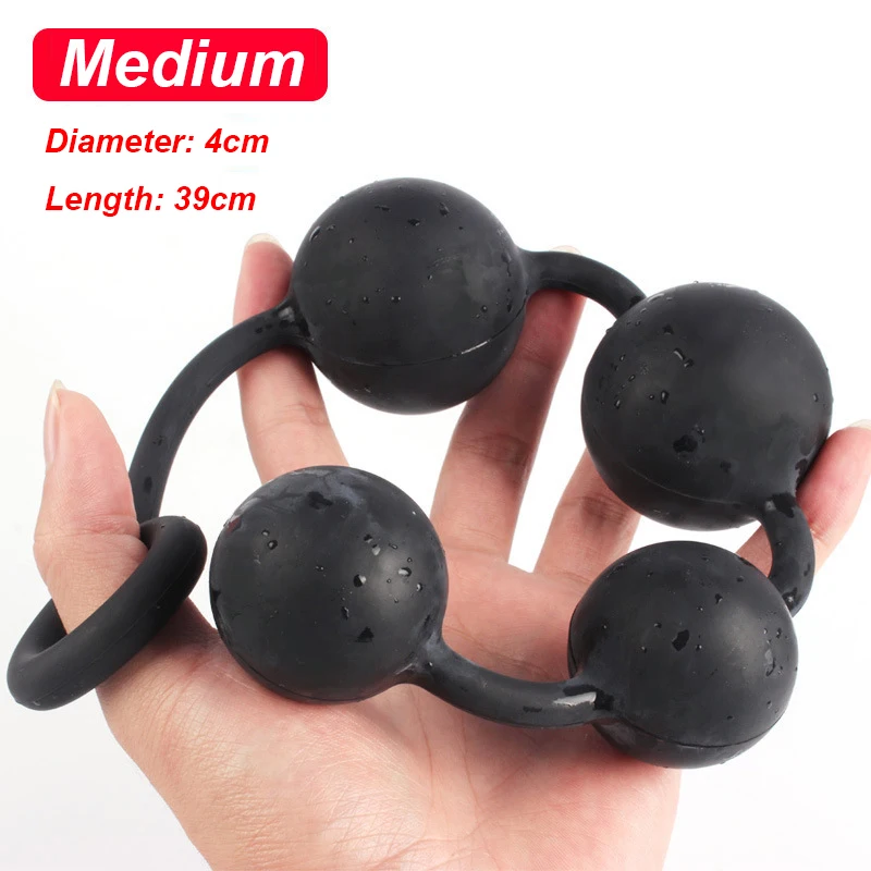 Silicone Big Anal Beads Balls Butt Plug Erotic Sex Toys for Women Adults Anus Masturbator Dilatodor Expander Prostate Massager