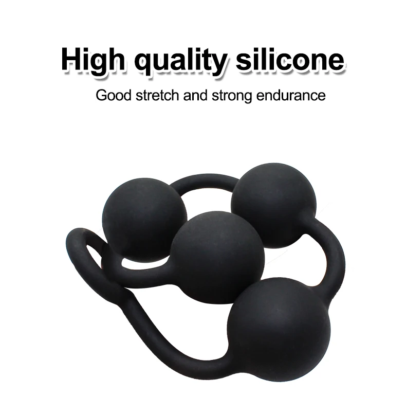 4 Balls Silicone Big Anal Beads Ball Butt Plug Adults Erotic Sex Toys for Women Anus Masturbator Dilatodor Prostate Massager