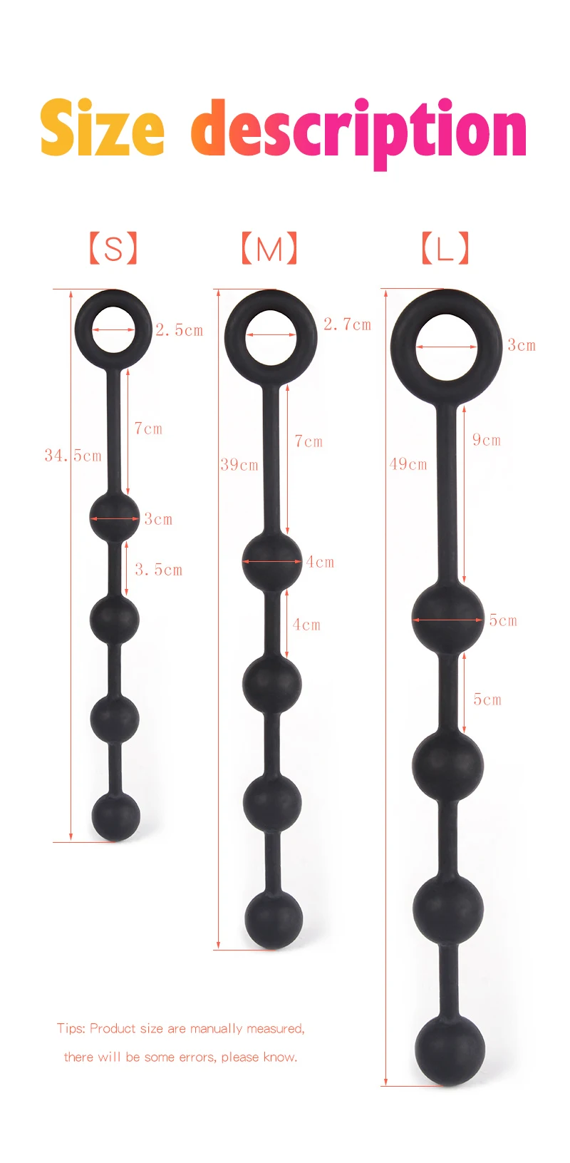 Built-in Ball Anal Plug Anal Beads Balls Analplug Butt Plug Anal plug Dildo Anal Stimulator Dilator Goods For Adult 18 +Sexytoy