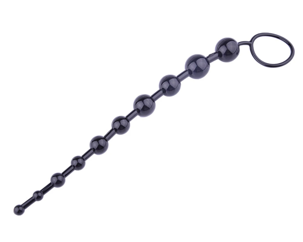 New Beads Anal Plug Chain Black Silicone Back Court Anal Plug Back Court Pull Beads Sex Toys Anal Plug Adult Products New Beads Anal Plug Chain Black Silicone Back Court Anal Plug Back Court Pull Beads Sex Toys Anal Plug Adult Products