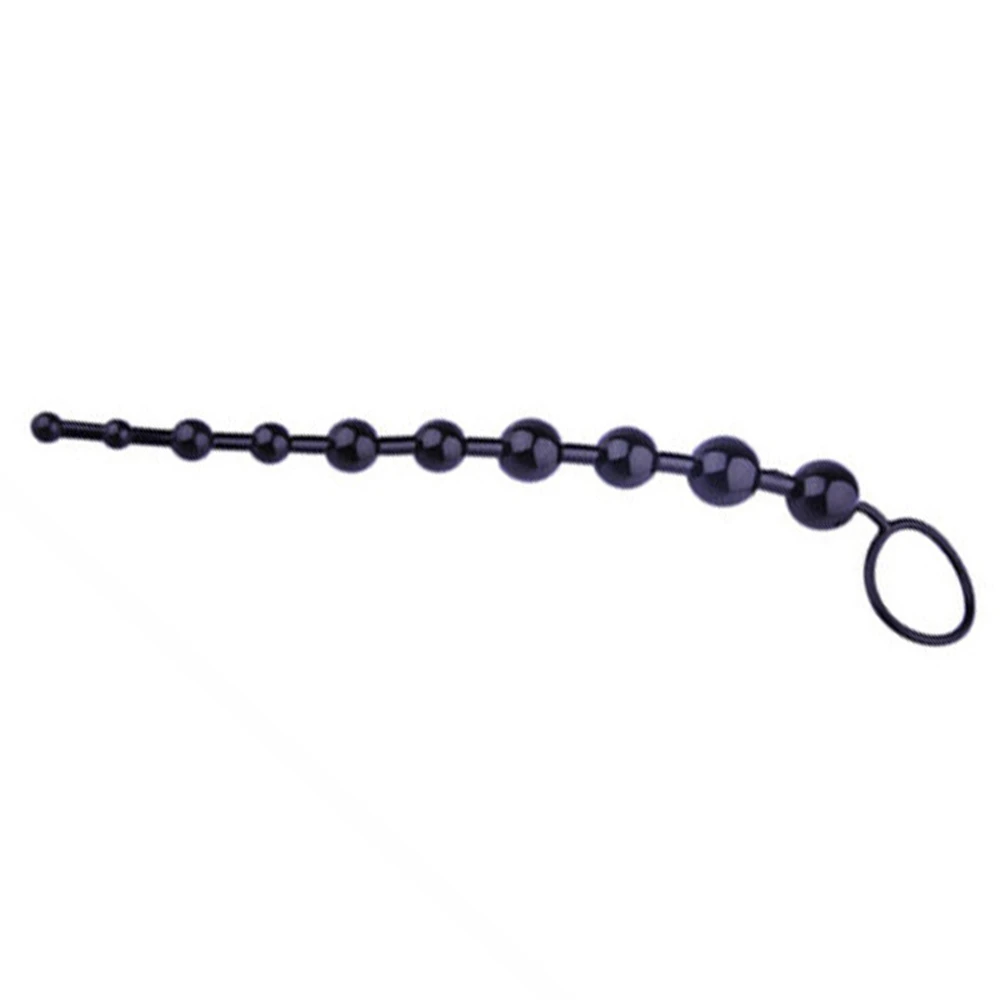 New Beads Anal Plug Chain Black Silicone Back Court Anal Plug Back Court Pull Beads Sex Toys Anal Plug Adult Products New Beads Anal Plug Chain Black Silicone Back Court Anal Plug Back Court Pull Beads Sex Toys Anal Plug Adult Products