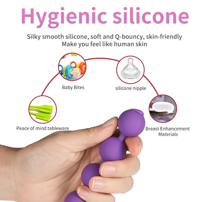 Silicone 4 Balls Anal Beads With Pull Ring Anal Plug Prostate Massage G-spot Stimulate Butt Plug Couples Sex Toys For Women Men