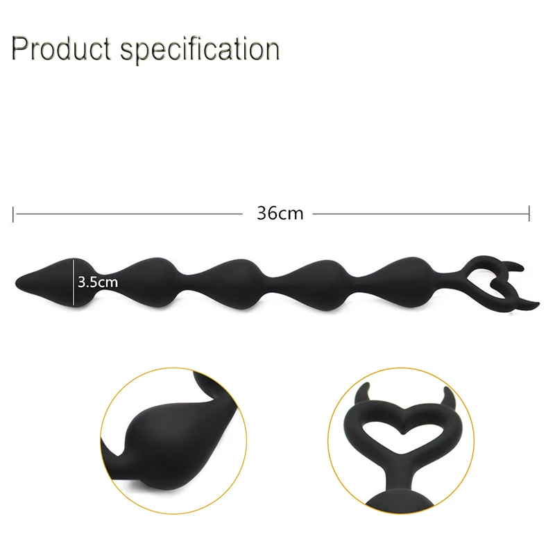 Silicone Big Anal Beads Balls Butt Plug Adults Erotic Sex Toys for Women Anus Masturbator Dilator Expander But Prostate Massager