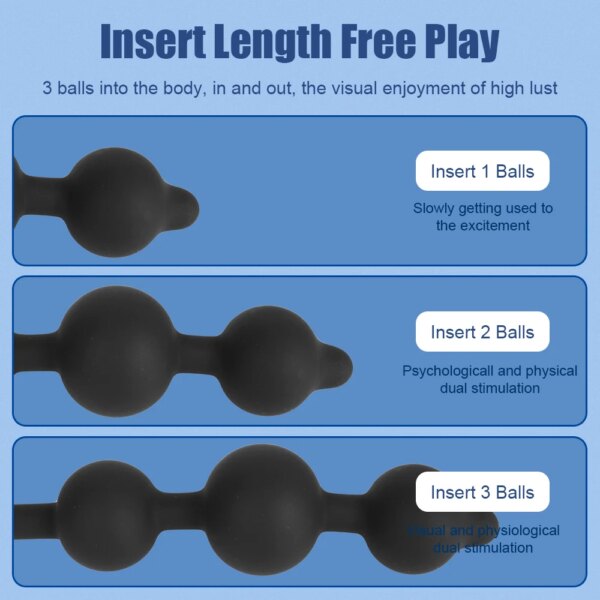 Inflatable Anal Beads With Penis Ring For Men Prostate Massager Butt Plug Women Vaginal Balls Anus Expander Sex Toys Adults 18