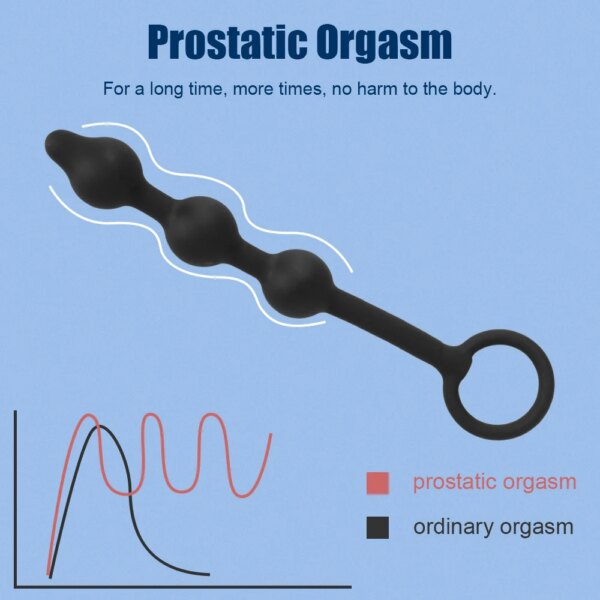 Inflatable Anal Beads With Penis Ring For Men Prostate Massager Butt Plug Women Vaginal Balls Anus Expander Sex Toys Adults 18