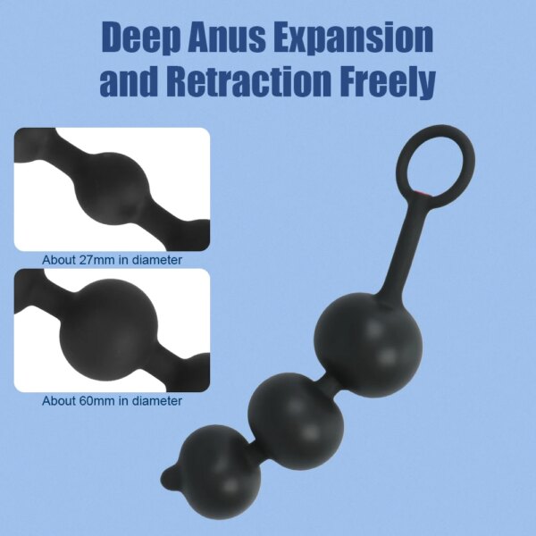 Inflatable Anal Beads With Penis Ring For Men Prostate Massager Butt Plug Women Vaginal Balls Anus Expander Sex Toys Adults 18
