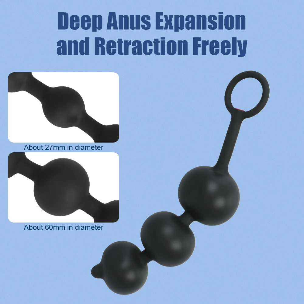 Inflatable Anal Beads With Penis Ring For Men Prostate Massager Butt Plug Women Vaginal Balls Anus Expander Sex Toys Adults 18