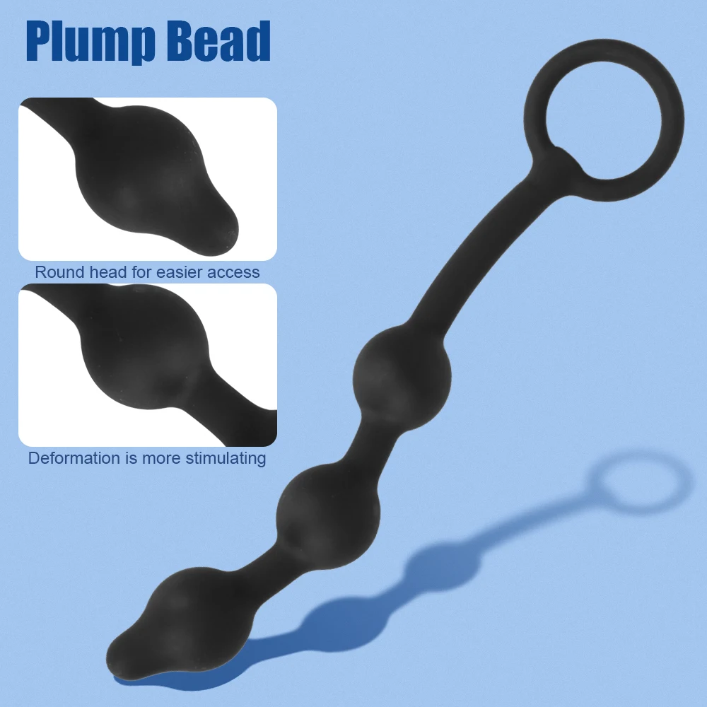 Inflatable Anal Beads With Penis Ring For Men Prostate Massager Butt Plug Women Vaginal Balls Anus Expander Sex Toys Adults 18