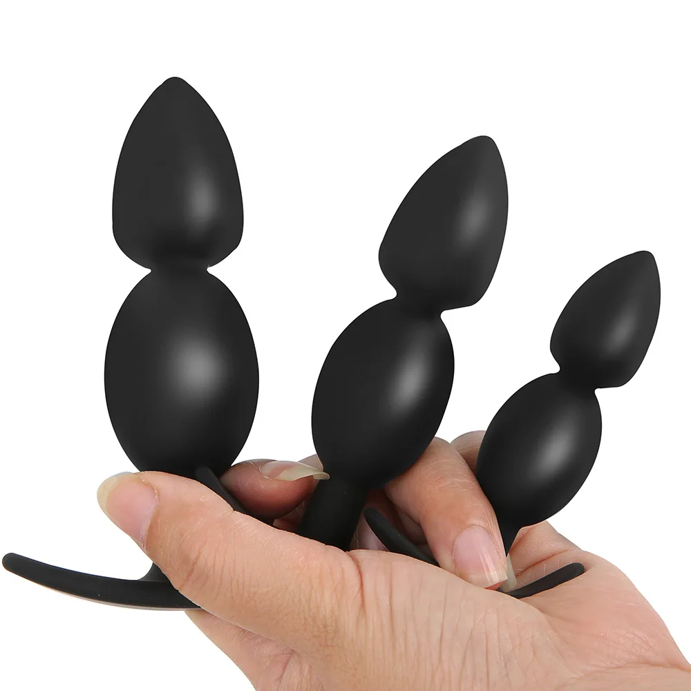 Silicone Anal Bead Butt Plug Small Walk Wearable Ass Anal Plug Anus Dilator Dildo Prostate Massager Bdsm Toys Man Women Sex Shop