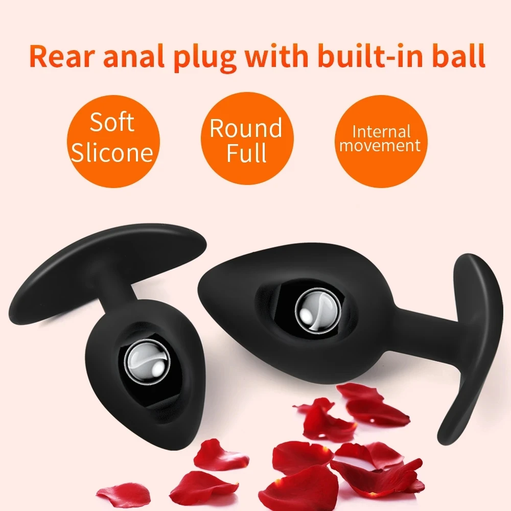 Silicone Anal Bead Butt Plug Small Walk Wearable Ass Anal Plug Anus Dilator Dildo Prostate Massager Bdsm Toys Man Women Sex Shop