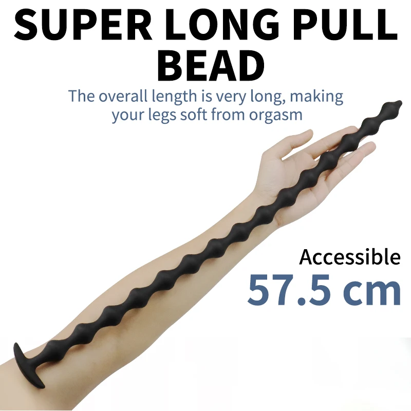 Super Long Silicone Anal Beads Ball Sex Toys Gay Couples Women Vaginal Masturbator Gode Prostate Massager G-spot Stimulator Shop