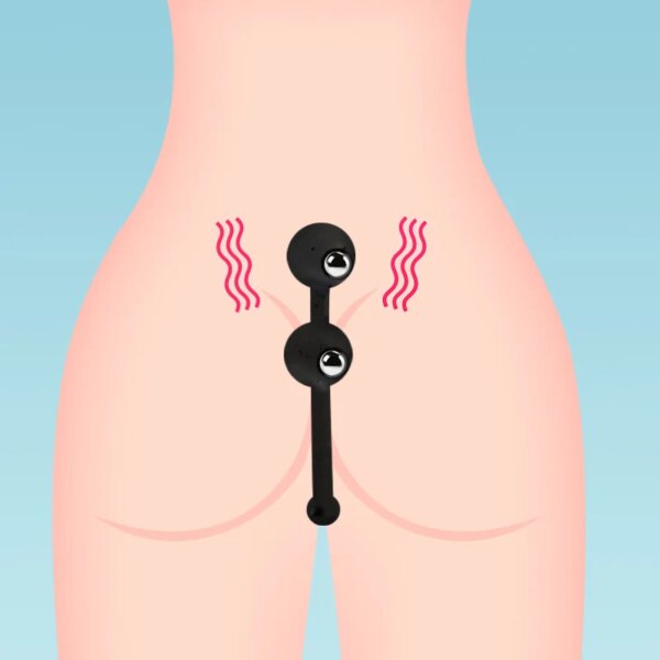 Go Out Anal Plug Silicone Rolling Ball Butt Plug Anus Sex Products Invisible Masturbation Sex Toys For Women Men Anal Dilator