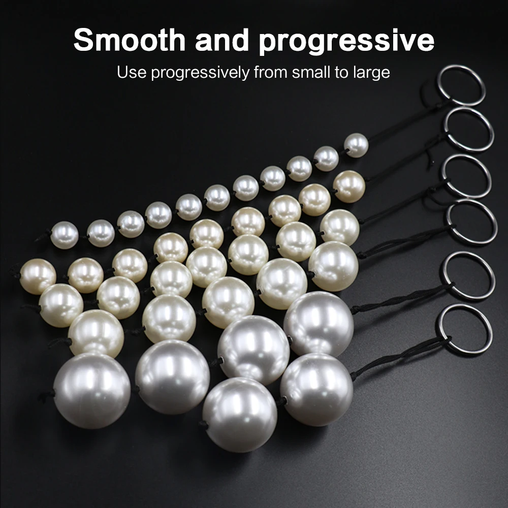 Super Large Pearl Anal Beads Long Anal Plugs Butt Plug Anal Balls Sex Toys for Women Men Handheld Anus Toy Masturbator Expander Super Large Pearl Anal Beads Long Anal Plugs Butt Plug Anal Balls Sex Toys for Women Men Handheld Anus Toy Masturbator Expander