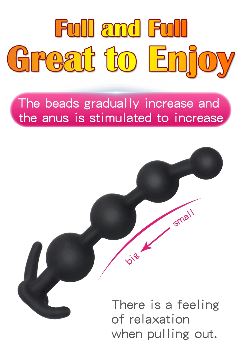 2 Sizes Anal Plug Dildos For Beginner Silicone Prostate Massager Anal Beads Sex Toys For Woman Slave Anal Erotic Goods