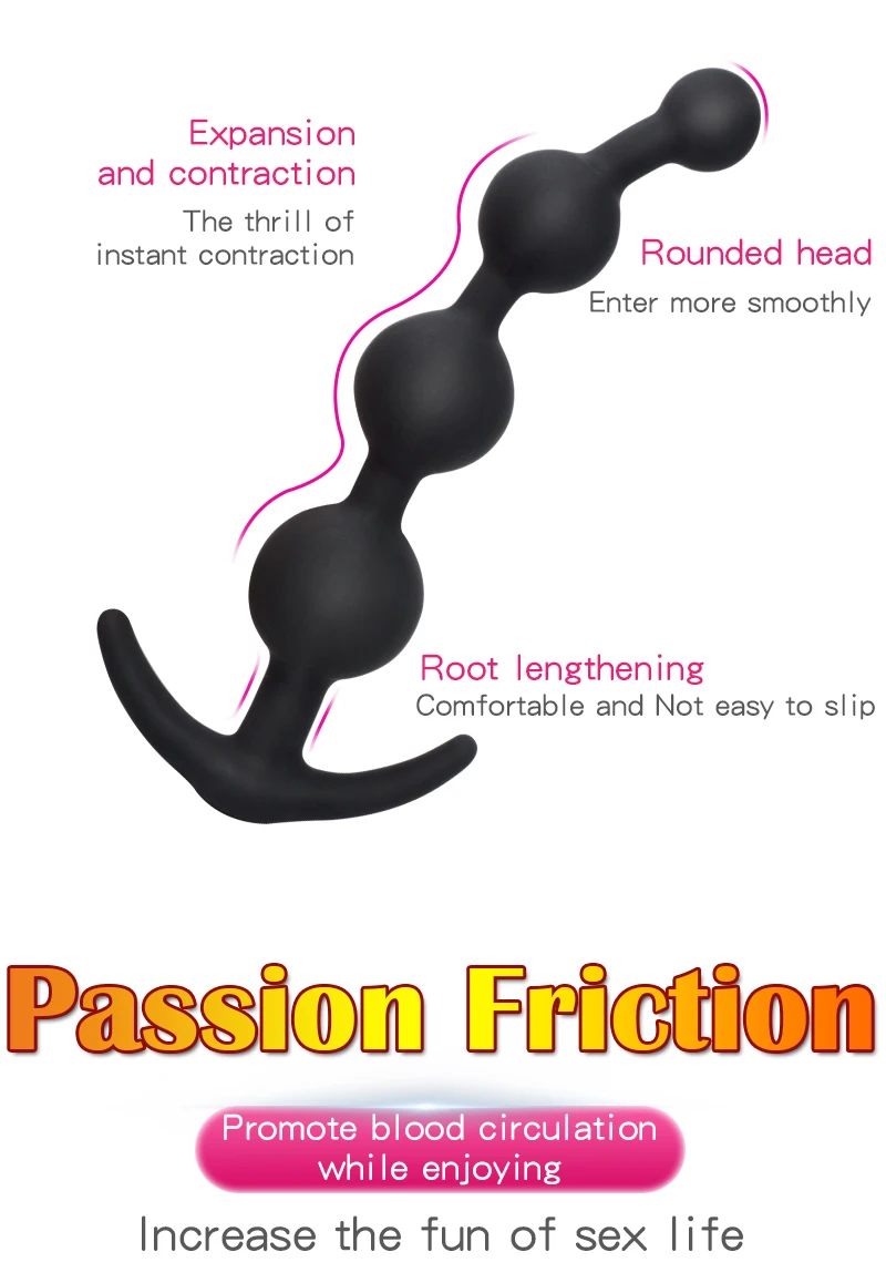 2 Sizes Anal Plug Dildos For Beginner Silicone Prostate Massager Anal Beads Sex Toys For Woman Slave Anal Erotic Goods