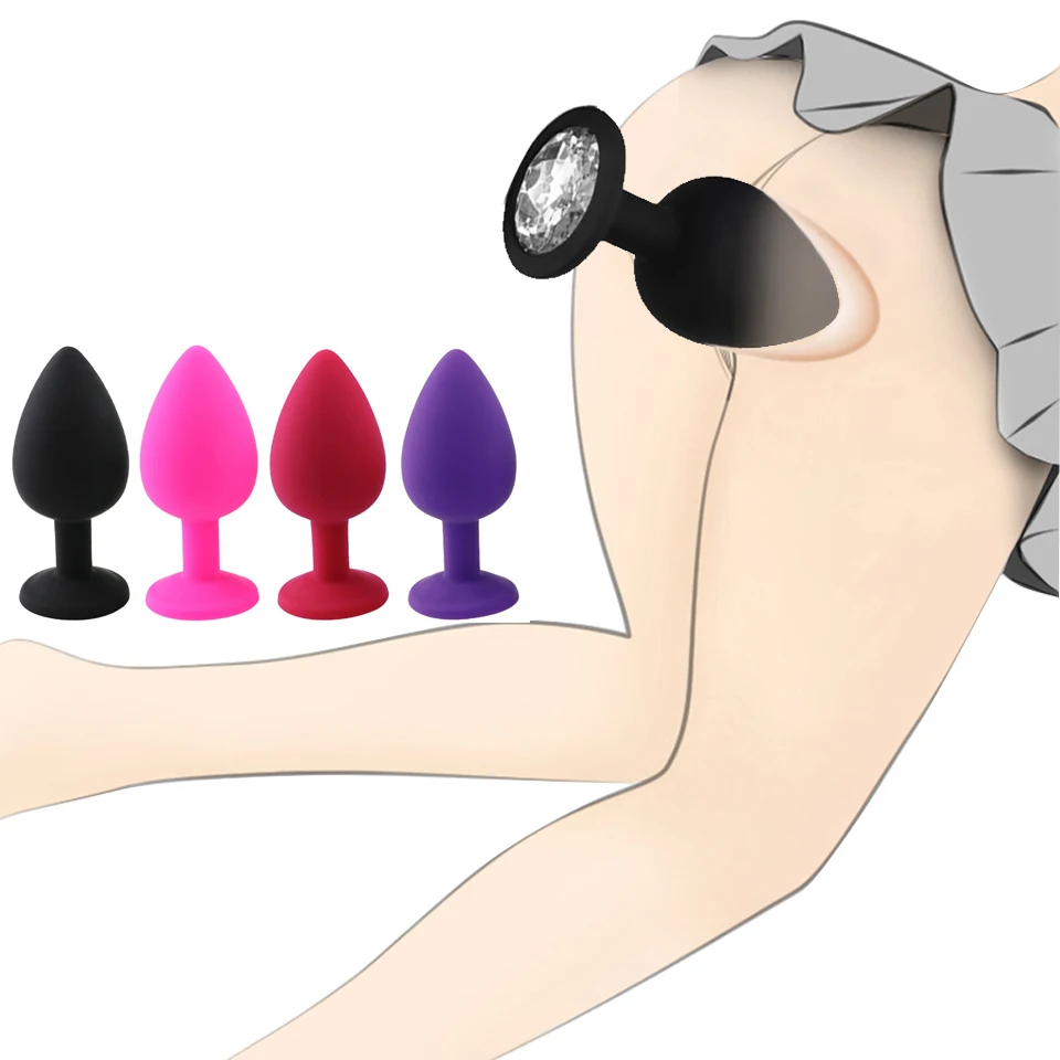 S/M/L Silicone Butt Plug Anal Plugs Unisex Sex Stopper 3 Different Size Adult Toys For Men/Women Anal Trainer For Couples BDSM