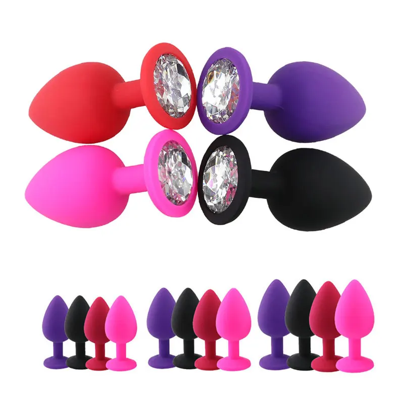 S/M/L Silicone Butt Plug Anal Plugs Unisex Sex Stopper 3 Different Size Adult Toys For Men/Women Anal Trainer For Couples BDSM