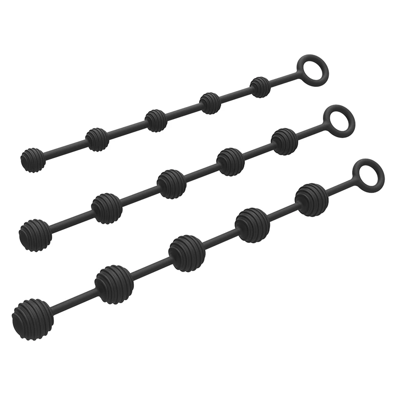 Silicone Anal Plug with Anal Bead Anus Dilator Butt Plug Vagina Anus Masturbator Stimulus Adult Sex Toys for Women Men Couples