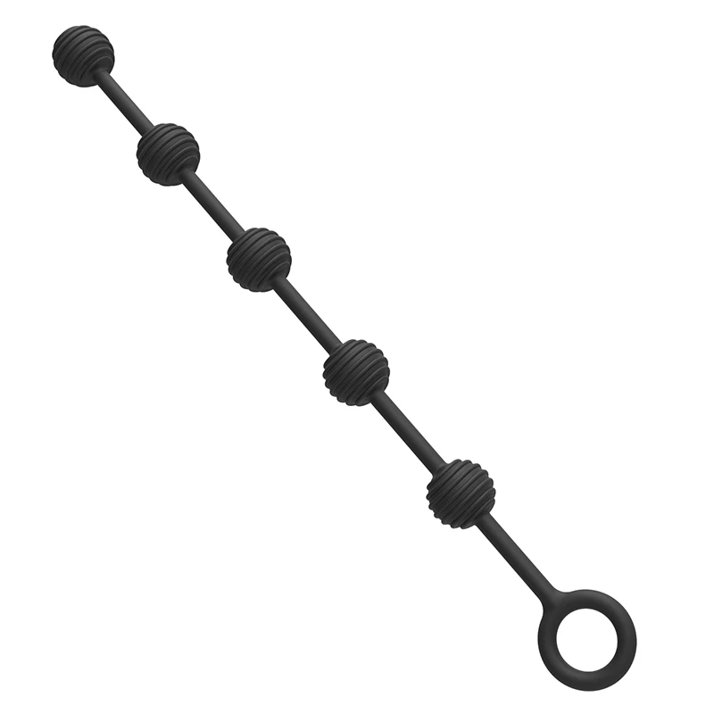 Silicone Anal Plug with Anal Bead Anus Dilator Butt Plug Vagina Anus Masturbator Stimulus Adult Sex Toys for Women Men Couples