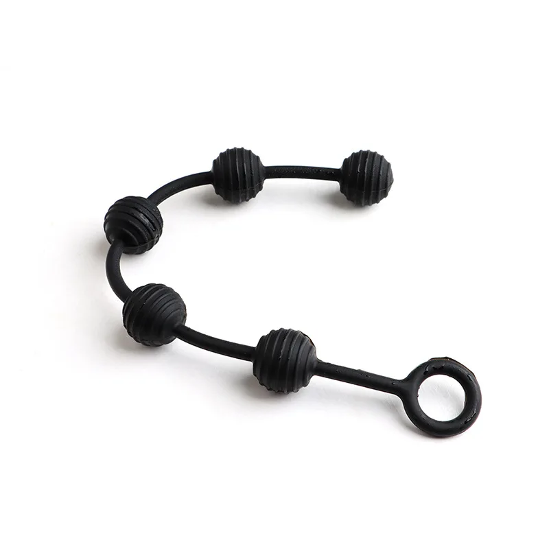 Silicone Anal Plug with Anal Bead Anus Dilator Butt Plug Vagina Anus Masturbator Stimulus Adult Sex Toys for Women Men Couples