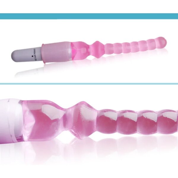 Flexible Vibrating Long Body Massager G-spot Vibrator Anal Beads Anal Plug Masturbator Sex Toys for Women Men