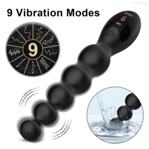 Anal Beads Butt Plug for Adult Men Women Anal Vibrator Male Prostate Massager Anal Balls Masturbator Sex Toys for Couple
