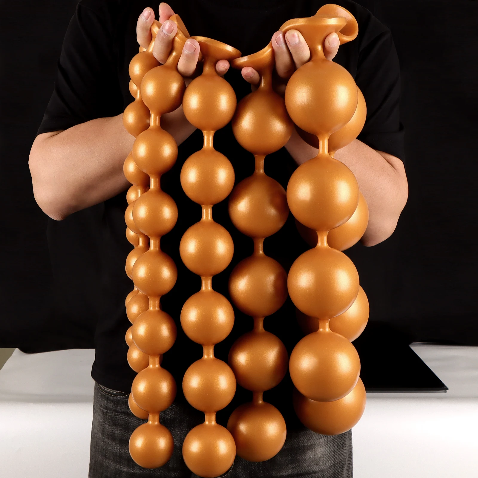 Super Big Anal Plug 7 Sizes Long Anal Beads Huge Butt Plug Prostate Massage Sex Toys For Men/Women Vaginal Anus Dilator Xxxxl 18