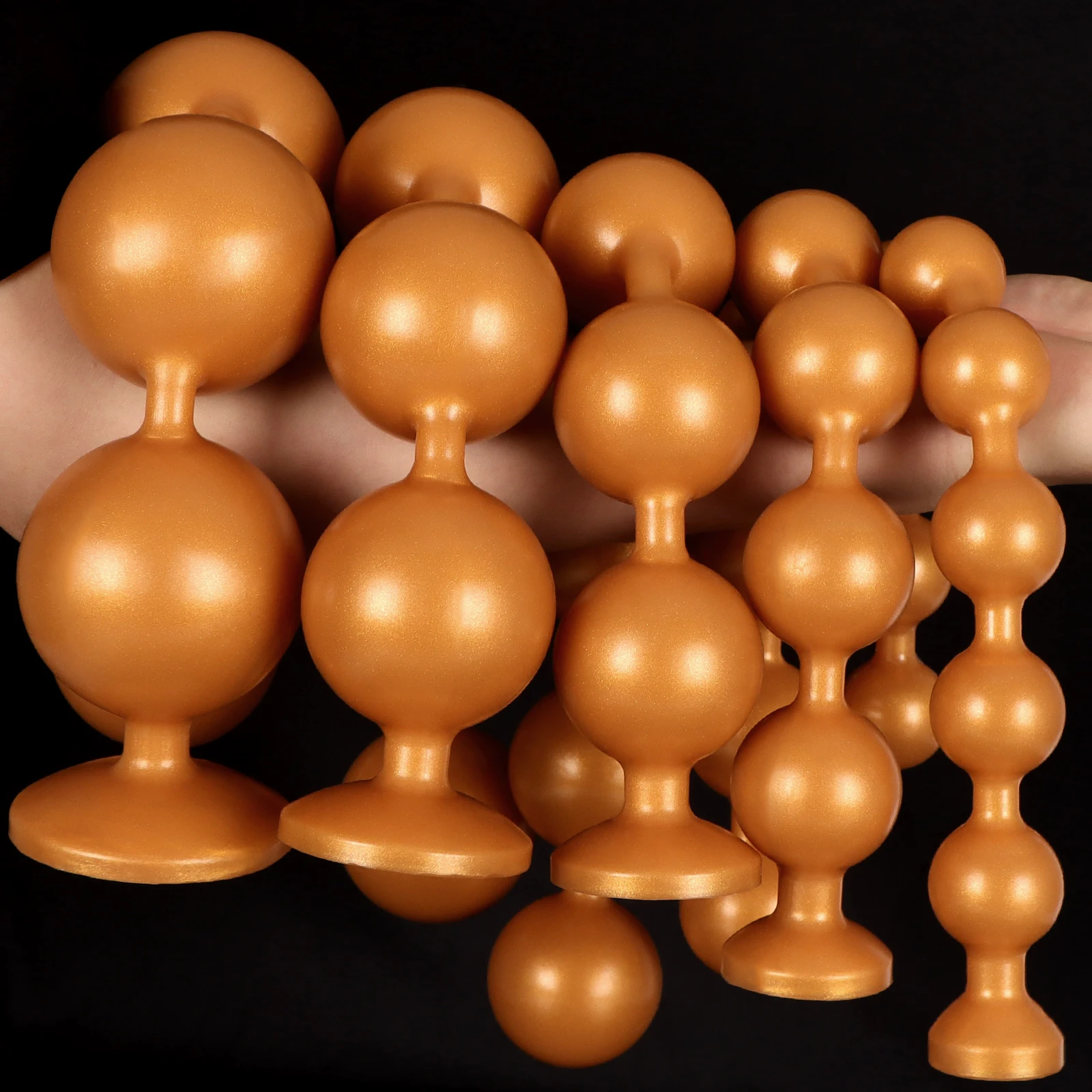 Super Big Anal Plug 7 Sizes Long Anal Beads Huge Butt Plug Prostate Massage Sex Toys For Men/Women Vaginal Anus Dilator Xxxxl 18