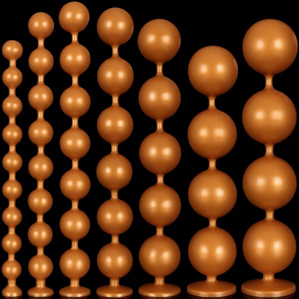 Super Big Anal Plug 7 Sizes Long Anal Beads Huge Butt Plug Prostate Massage Sex Toys For Men/Women Vaginal Anus Dilator Xxxxl 18