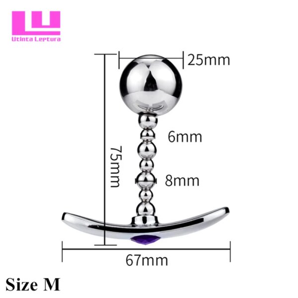 Stainless Steel Anal Beads Prostate G-spot Massager Butt Plug Metal Vagina Kegel Ball Anal Sex Toys for Women Men Sex Products