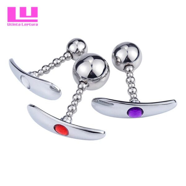 Stainless Steel Anal Beads Prostate G-spot Massager Butt Plug Metal Vagina Kegel Ball Anal Sex Toys for Women Men Sex Products