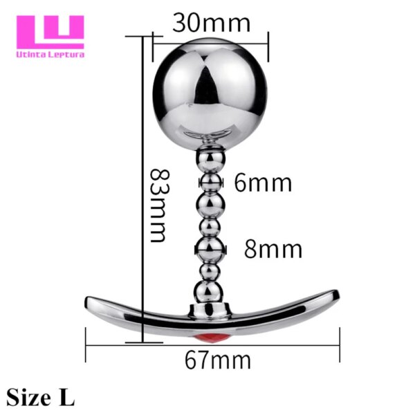 Stainless Steel Anal Beads Prostate G-spot Massager Butt Plug Metal Vagina Kegel Ball Anal Sex Toys for Women Men Sex Products