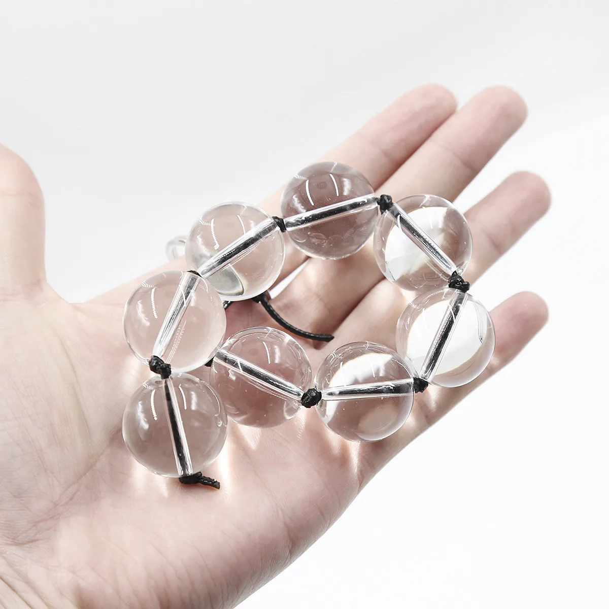 4 Sizes Rear Court Pull Glass Beads Anal Balls Butt Plug Sex Toys For Women Transparent Harem Male And Female Masturbation