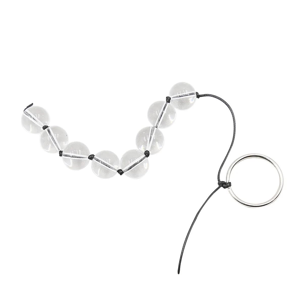 4 Sizes Rear Court Pull Glass Beads Anal Balls Butt Plug Sex Toys For Women Transparent Harem Male And Female Masturbation