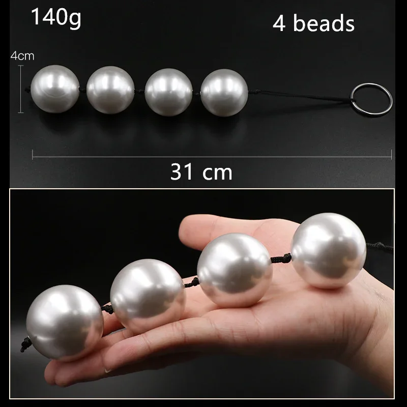 ABS Pearl Anal Beads Butt Plug Ball Vagina Stimulation Prostatic Massage Masturbation Adult Sex Toys for Couples Flirting Games