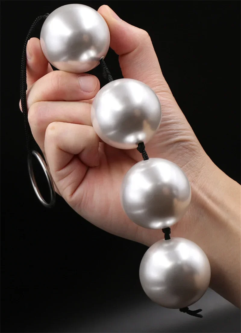 ABS Pearl Anal Beads Butt Plug Ball Vagina Stimulation Prostatic Massage Masturbation Adult Sex Toys for Couples Flirting Games