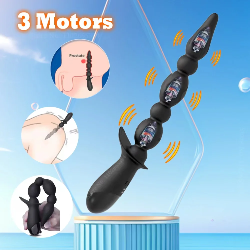Anal Beads Vibrator Male Butt Plug Prostate Massager Female Dildos Vagina Clit Stimulator Sex Toys for Women Men Adult Goods 18 Anal Beads Vibrator Male Butt Plug Prostate Massager Female Dildos Vagina Clit Stimulator Sex Toys for Women Men Adult Goods 18