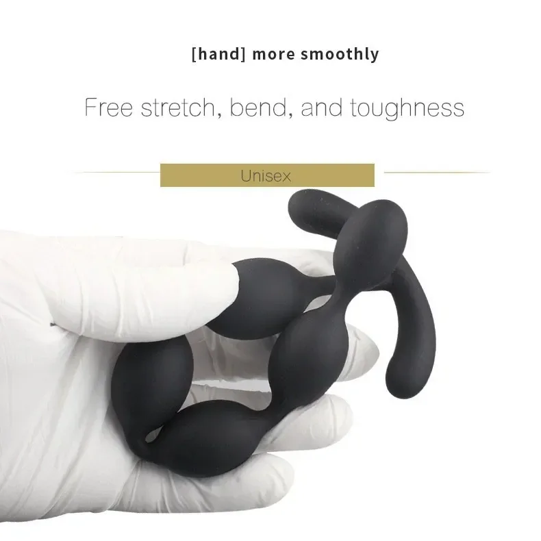 Soft Silicone Anal Beads 5-Balls G-Spot Anal Toys Anal Plug Masturbator SM Sex Toy for Couple Men Anal Dilator Prostatic Massage Soft Silicone Anal Beads 5-Balls G-Spot Anal Toys Anal Plug Masturbator SM Sex Toy for Couple Men Anal Dilator Prostatic Massage