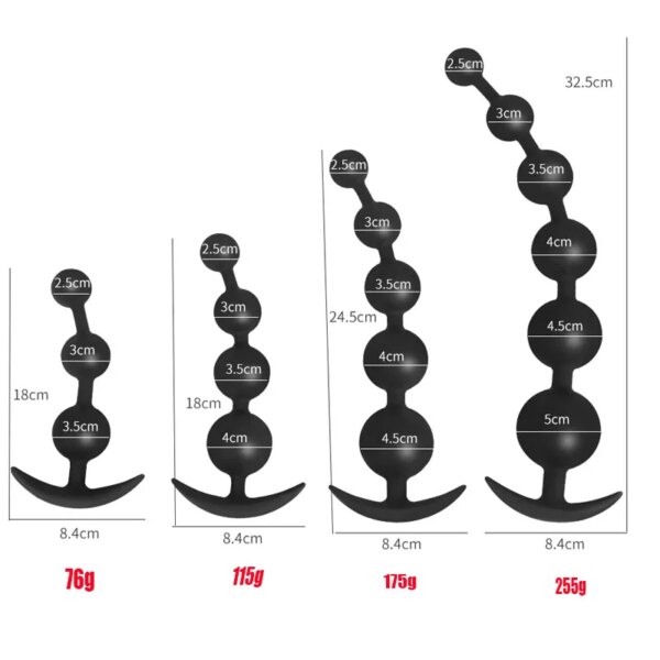 3/4/5/6 Anal Beads Sex Anal Toys Silicone Anal Balls Sex Toys For Adults 18 Big Butt Plug Anus Dilator Anal Plug But Plug Sextoy
