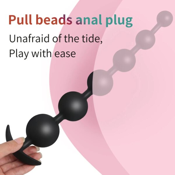 3/4/5/6 Anal Beads Sex Anal Toys Silicone Anal Balls Sex Toys For Adults 18 Big Butt Plug Anus Dilator Anal Plug But Plug Sextoy