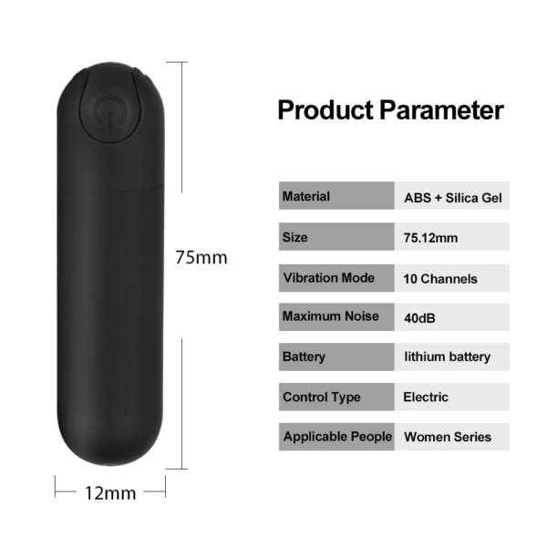 Powerful Mini Bullet 10 Modes Vibrator for Women Remote Control Clitoris Stimulator Dildo Adult Sex Toy Anal Massage Vibrating