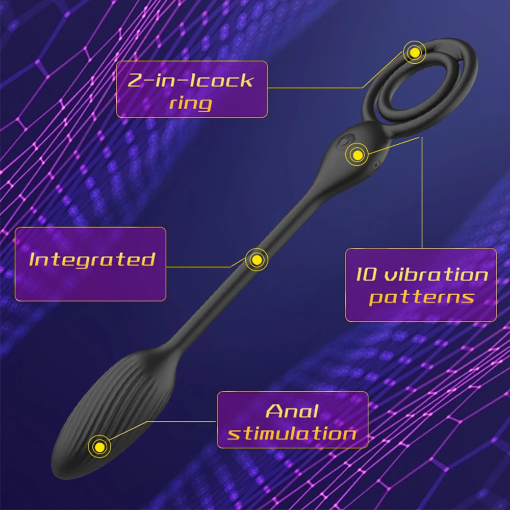 Remote Cock Vibrator Anal Butt Plug Male Prostate Massager Sperm Lock Ring Penis Stimulator Masturbator Sex Toy for Men Couple