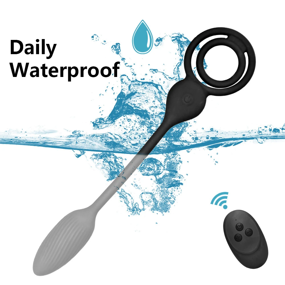 Remote Cock Vibrator Anal Butt Plug Male Prostate Massager Sperm Lock Ring Penis Stimulator Masturbator Sex Toy for Men Couple