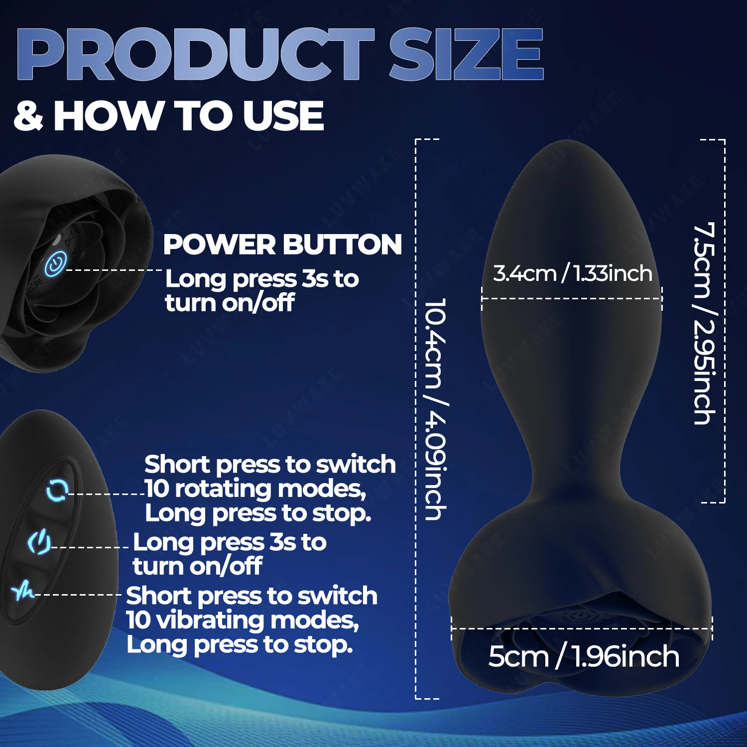 360 Rotation Vibrating Adult Anal Toys Anal Plug Vibrating Prostate Massager Remote Control Butt Plug Vibrator For Men Women 360 Rotation Vibrating Adult Anal Toys Anal Plug Vibrating Prostate Massager Remote Control Butt Plug Vibrator For Men Women