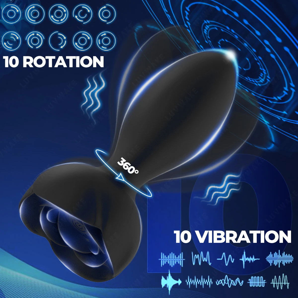 360 Rotation Vibrating Adult Anal Toys Anal Plug Vibrating Prostate Massager Remote Control Butt Plug Vibrator For Men Women 360 Rotation Vibrating Adult Anal Toys Anal Plug Vibrating Prostate Massager Remote Control Butt Plug Vibrator For Men Women