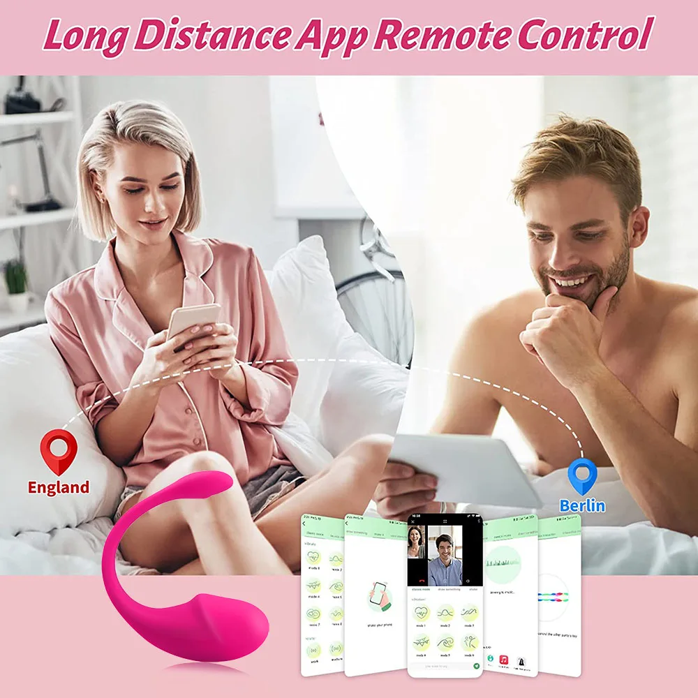 Sex Toys Bluetooth Dual Dildo Vibrator for Women Wireless APP Remote Control Vibrator Wear Vibrating Panties Sex Toys for Couple