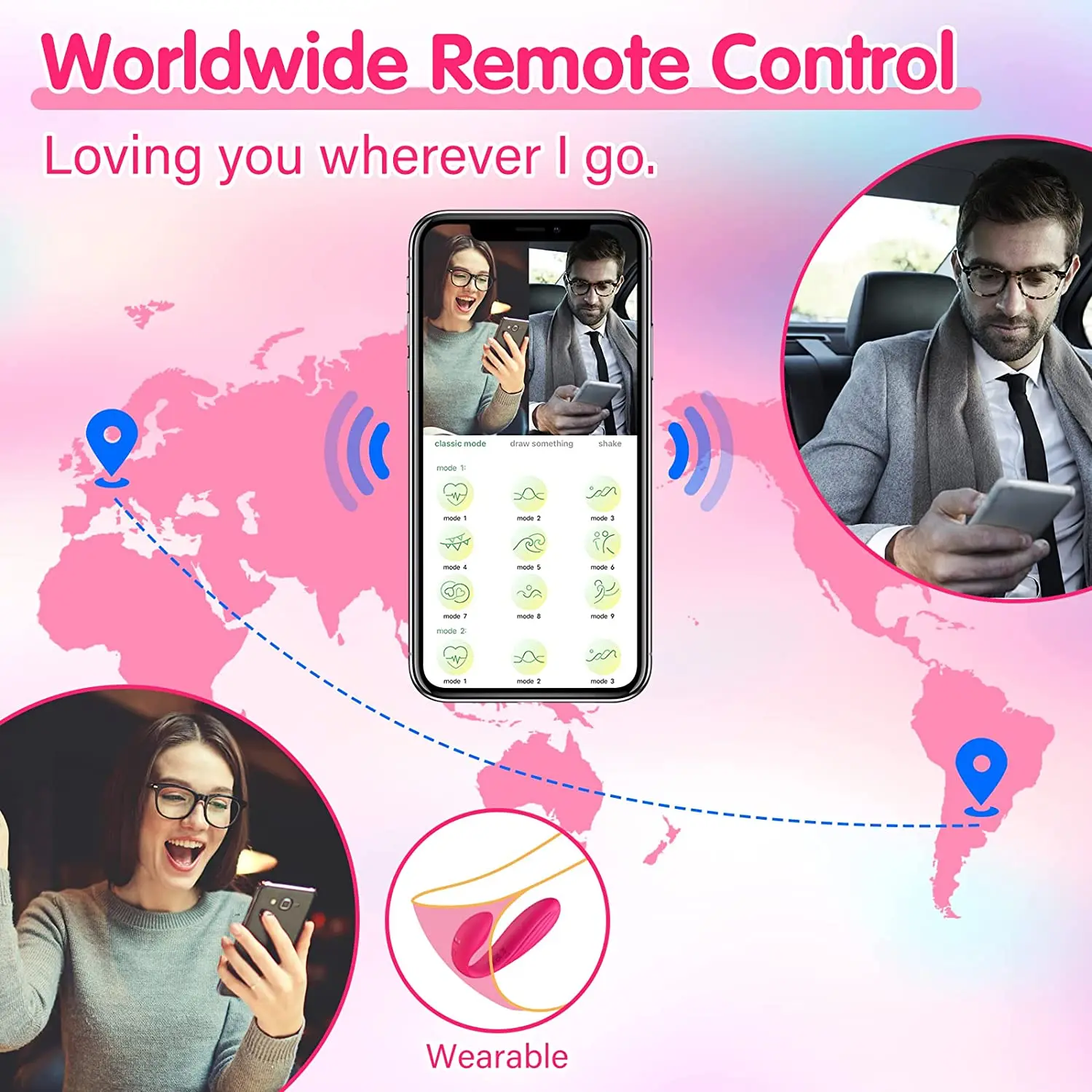Sex Toys Bluetooth Dual Dildo Vibrator for Women Wireless APP Remote Control Vibrator Wear Vibrating Panties Sex Toys for Couple